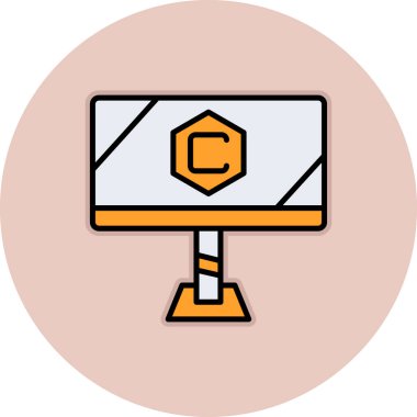 Modern b 'nin vektör illüstrasyonu eksik simgesi