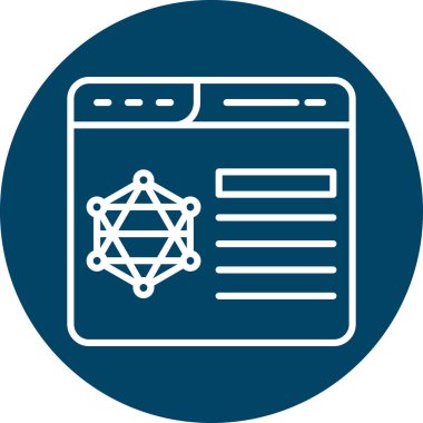 Seo simgesinin vektör illüstrasyonu