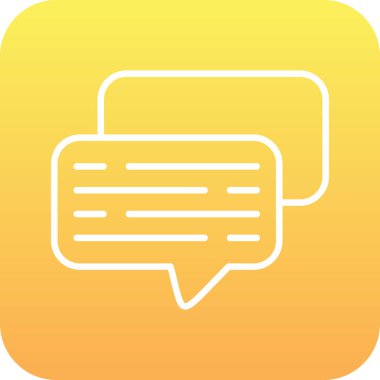 sohbet balonu vektör simgesi