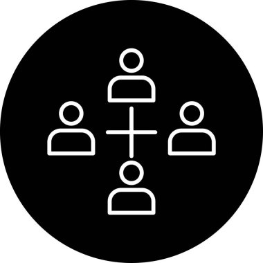 İnsan simgesinin vektör illüstrasyonu