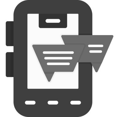 Akıllı telefon. Web simgesi basit illüstrasyon