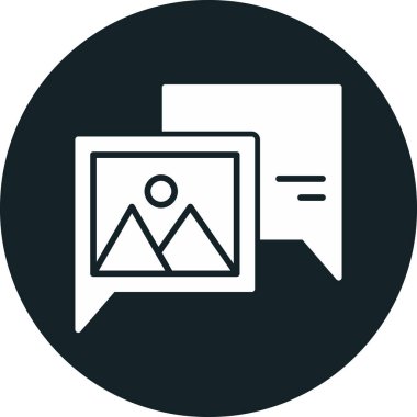 Sohbet mesajı vektör illüstrasyonu