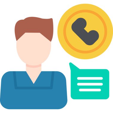 çağrı merkezi simgesi, vektör illüstrasyonu