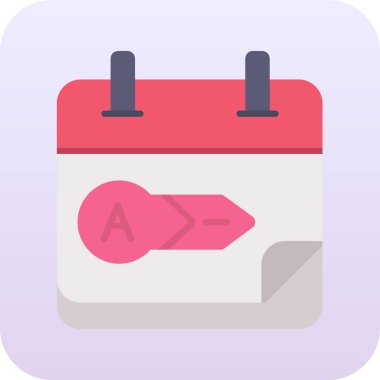 Takvim simgesi vektör illüstrasyonu