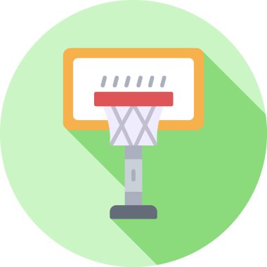 Mahkeme düz vektör simgesi