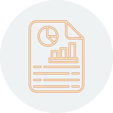 rapor simgesi vektör illüstrasyonu