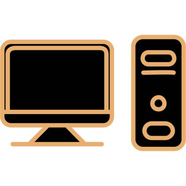 TV vektör Icon set