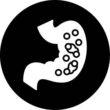 İnsan midesinin vektör simgesi