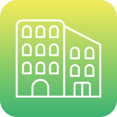 Benzersiz yapı vektör çizgisi simgesi