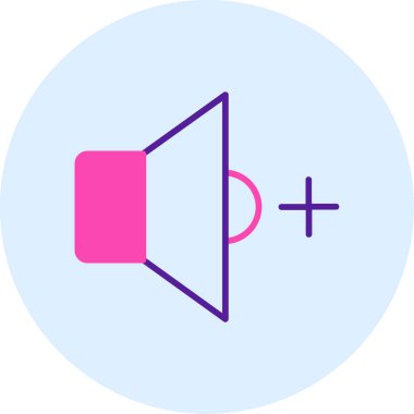 ses hoparlör simgesi, vektör çizim