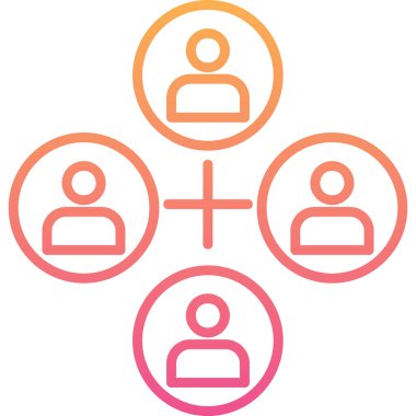 İnsan simgesinin vektör illüstrasyonu