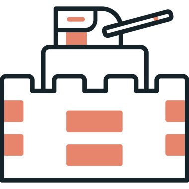 araba tamir servisi simgesi düz stil