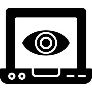 Göz simgesi, vektör illüstrasyonu