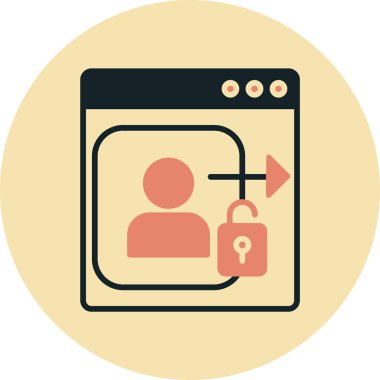 tarayıcı simgesi vektör illüstrasyonu