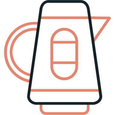 Kahve fincanı. Web simgesi basit illüstrasyon