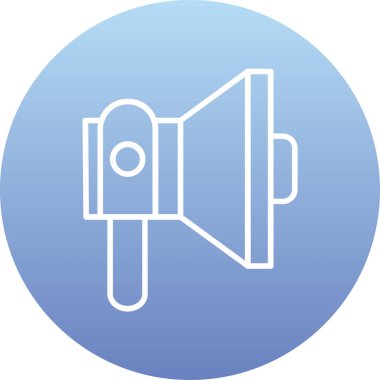 Hoparlör simgesinin vektör illüstrasyonu