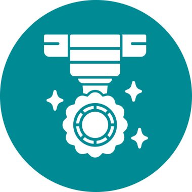 Bir rozetin eşsiz vektör simgesi