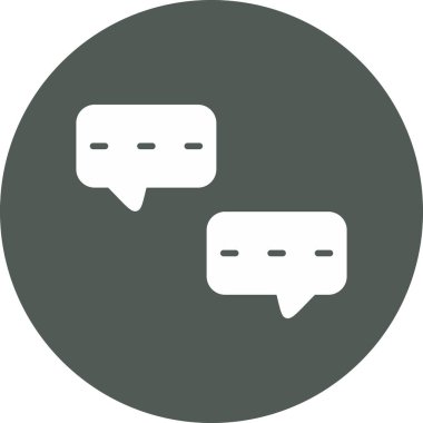 Sohbet simgesi vektör illüstrasyonu