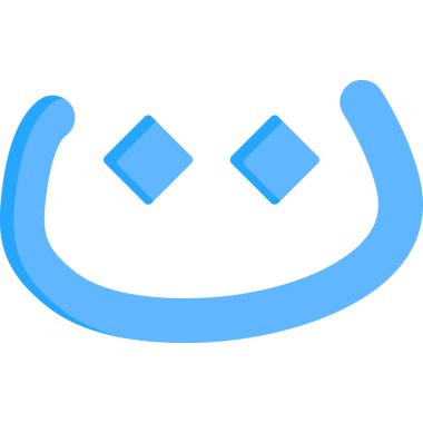 Mutlu yüz simgesi, vektör illüstrasyonu