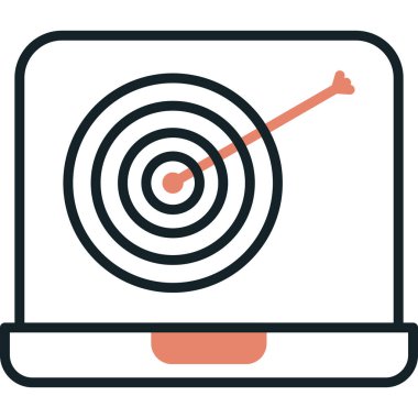 hedef simge vektör illüstrasyonu