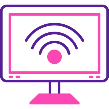 WiFi web simgesi, vektör çizim