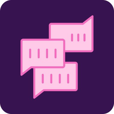 Konuş. Web simgesi basit illüstrasyon