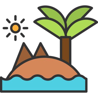 Kaktüs simgesi vektör illüstrasyonu