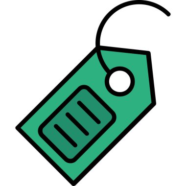 etiket simgesi vektör illüstrasyonu