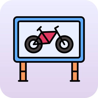 bisiklet ikonu vektör illüstrasyonu