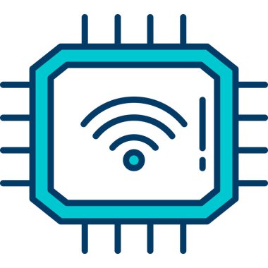 Kablosuz. Web simgesi basit illüstrasyon