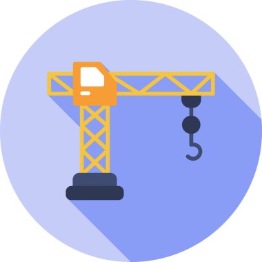 Vinç simgesi düz tasarım