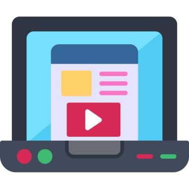 bilgisayar web simgesi basit tasarım