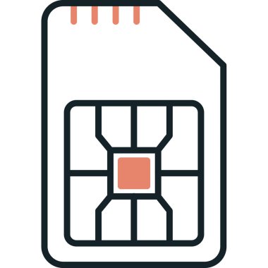 Tek bir dosya simgesinin vektör illüstrasyonu