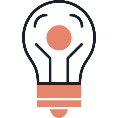 ampul simgesi vektör illüstrasyonu