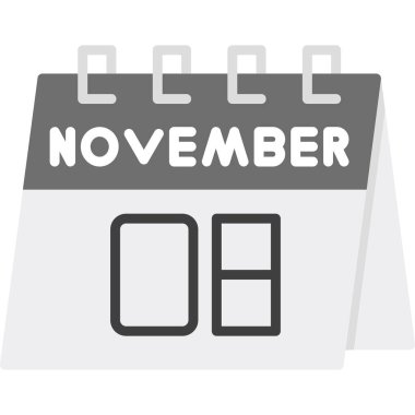 Kasım takvim simgesi tasarım