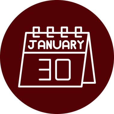 Takvim simgesi için vektör illüstrasyonu