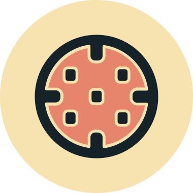 pizza. Web simgesi vektör illüstrasyonu