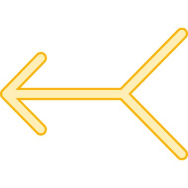 Sol ok simgesi vektör tasarımı