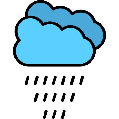 Bulut havası. Web simgesi basit tasarım