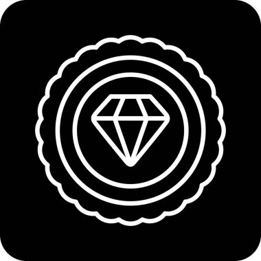 Tek bir simgenin vektör illüstrasyonu