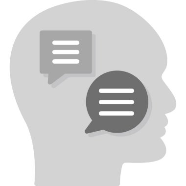 konuşma balonları simge vektör çizim tasarım mesaj