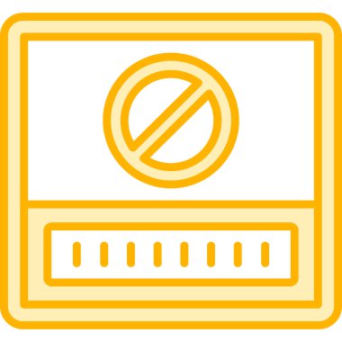 Tek izole edilmiş simgenin vektör illüstrasyonu