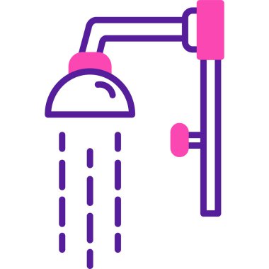 su musluğu simgesi, ana hatlı vektör çizimi