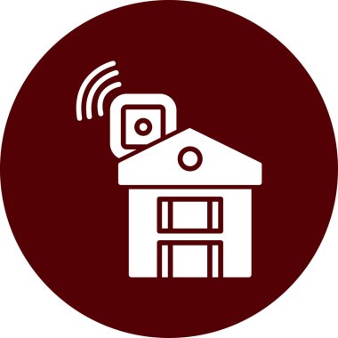 Akıllı evin vektör çizimi