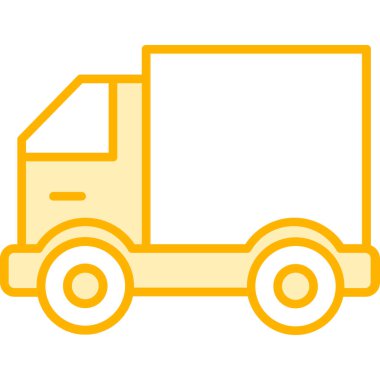 Kamyon. Web simgesi basit illüstrasyon