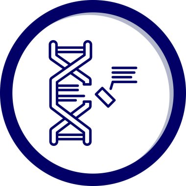 Moda biçimi izole edilmiş arkaplanda DNA simgesi