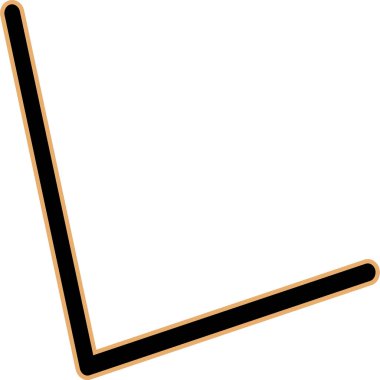 okun sarı ve siyah çizgi simgesi