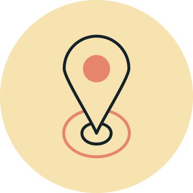 harita konumu pin vektörü simgesi