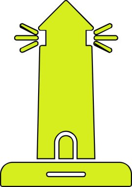 Bina. Web simgesi basit illüstrasyon