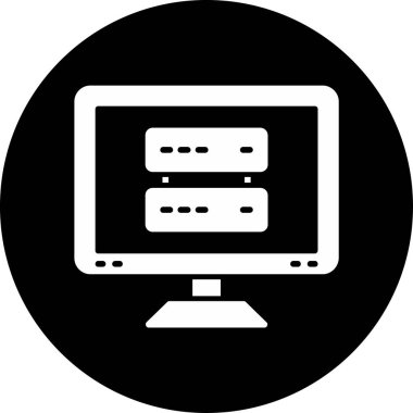 Sunucu web simgesi, vektör çizim